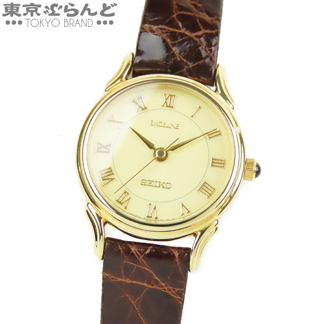 2025，限定SALE241001003105 1円 セイコー SEIKO エクセリーヌ EXCELINE 時計 腕時計 18KT YG イエローゴールド クォーツ レディース SWDJ018 2J41-0A10(エクセリーヌ)｜売買されたオークション情報、yahooの商品情報をアー エクセリーヌ