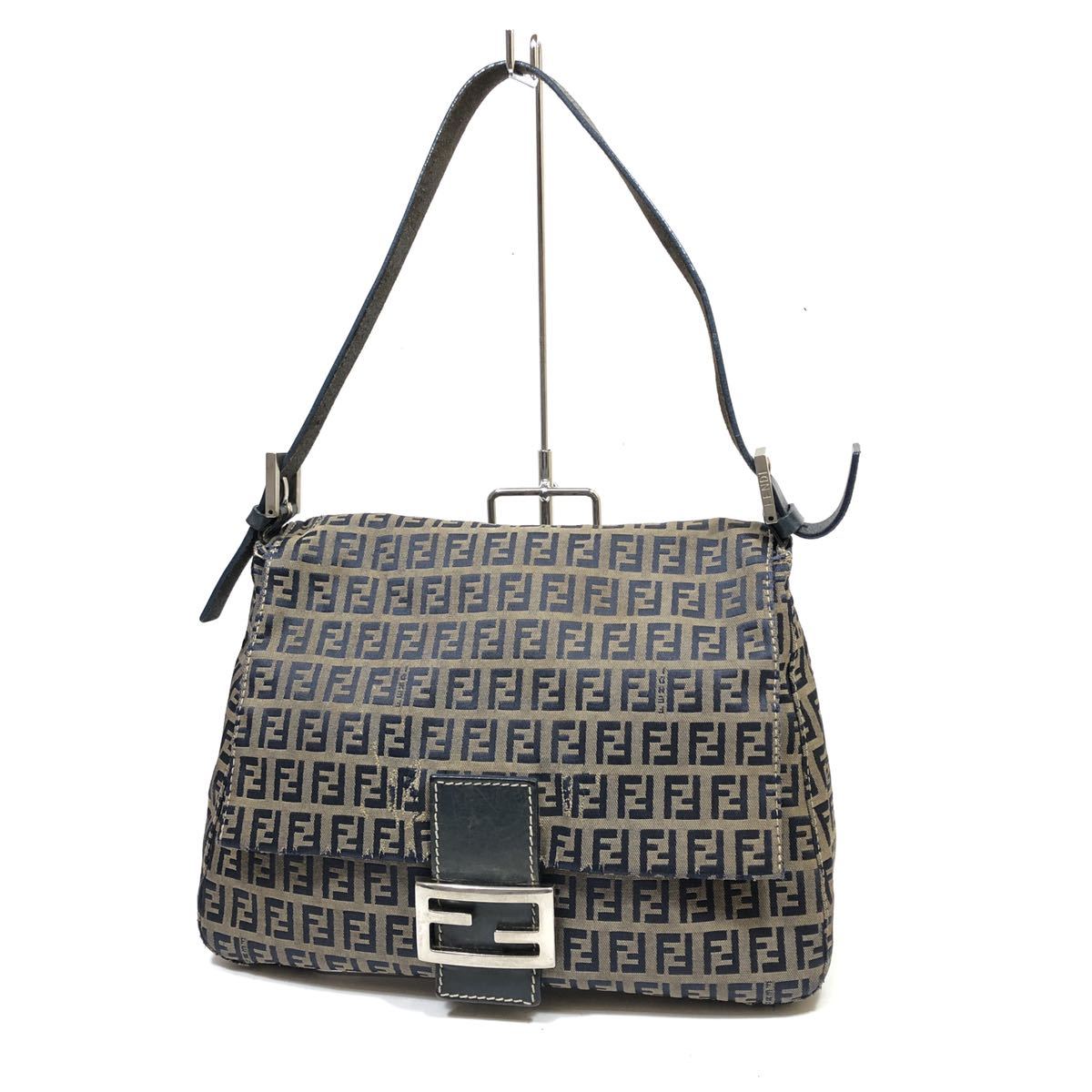 FENDI フェンディ ズッキーノ マンマバケット ワンショルダーバッグ 
