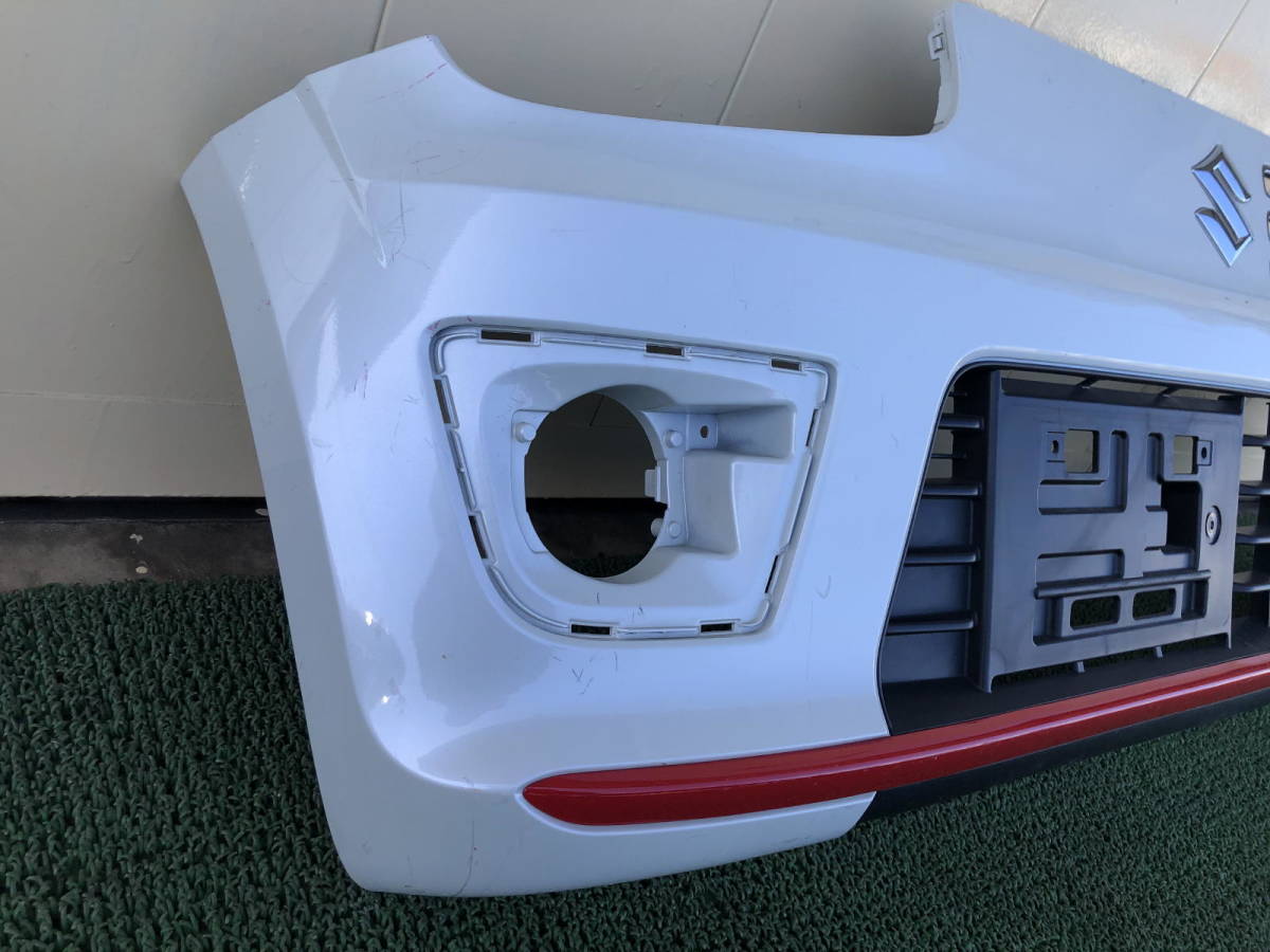 HA36S アルトターボRS フロントバンパー ピュアホワイトパール ZVR