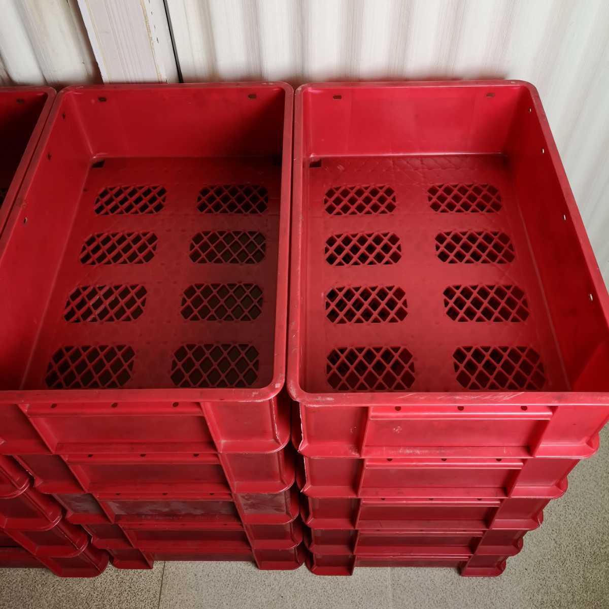 15個セット　フードコンテナ⑥　パンコンテナ　ばんじゅう　番重　斜格子網目　メッシュ　プラスチック製