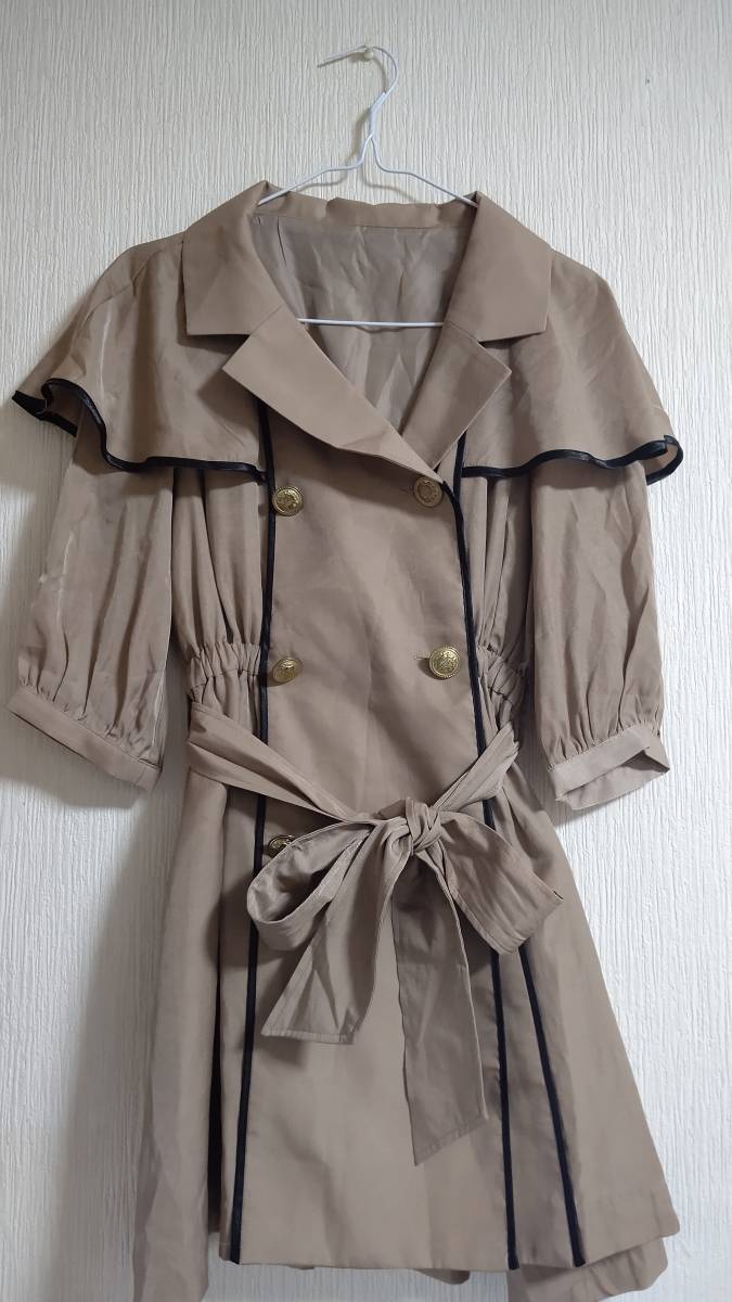 Ank Rougeアンクルージュ コートワンピース ブロンズゴールド系スプリングコート Mサイズ 売買されたオークション情報 Yahooの商品情報をアーカイブ公開 オークファン Aucfan Com