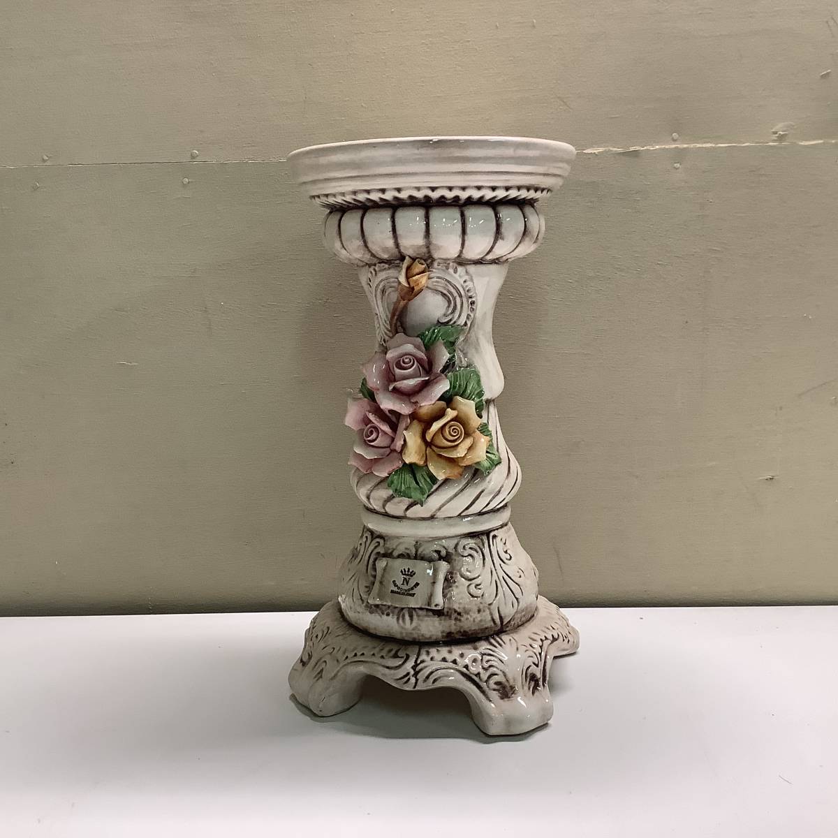 カポディモンテ 陶花 イタリア製 CAPODIMONTE イタリア 置物 陶器 
