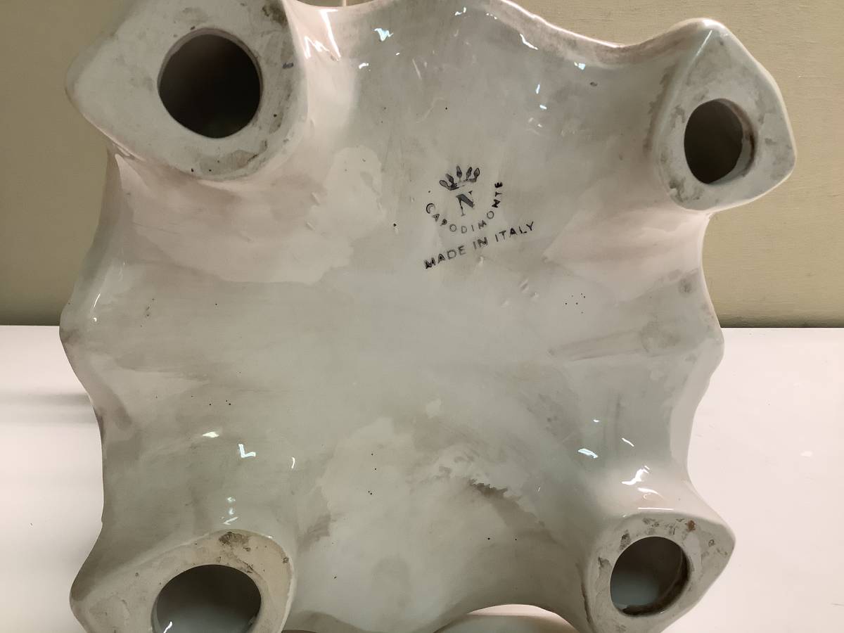 カポディモンテ 陶花 イタリア製 CAPODIMONTE イタリア 置物 陶器 