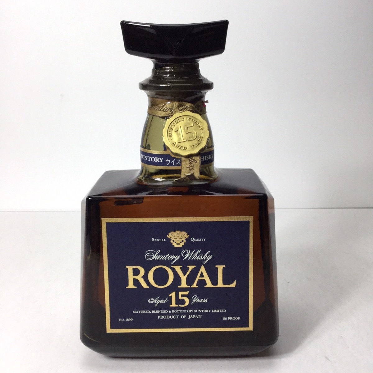 サントリー 15年 ローヤル 未開栓 プレミアム SUNTORY 青 ROYAL WHISKY