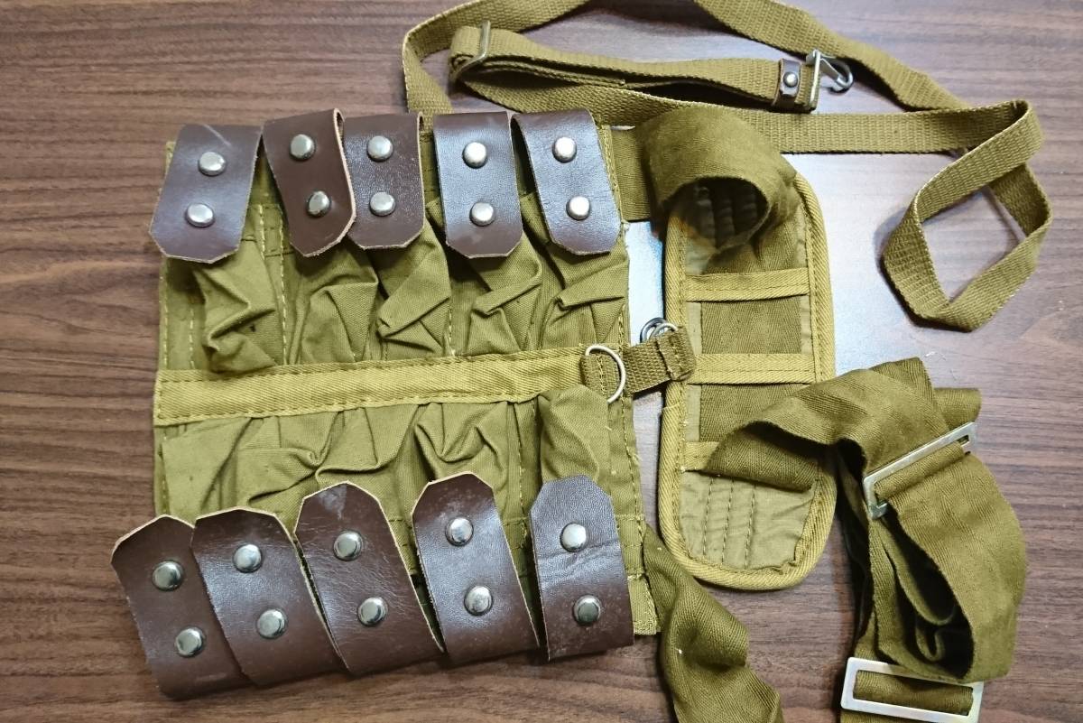 ソ連軍ロシア軍実物 VOG-25用10連グレネードポーチ/バンダリア AK GP
