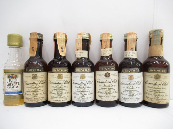 古酒 23本セット CANADIAN カナディアン ウイスキー ミニ 各種