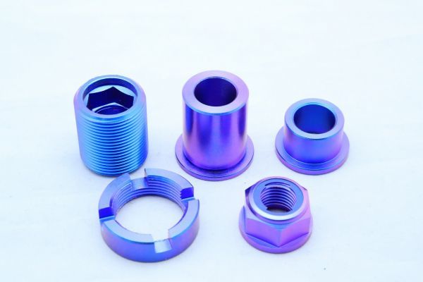 ★１円売切！ピボットセット【 MC21 】 NSR250R T2Racing 　チタンカラー チタンナット チタンネジ