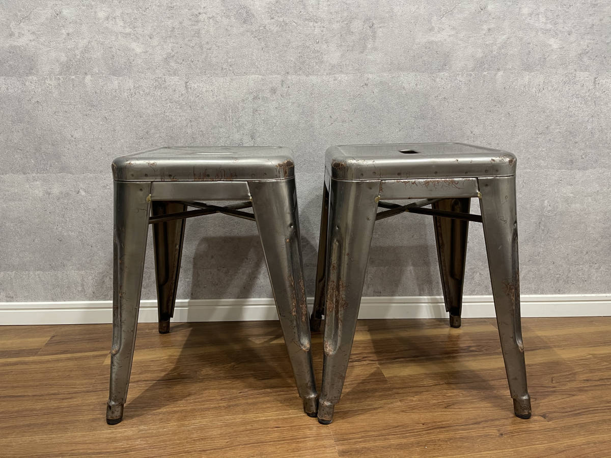 【TOLIX】トリックスH-STOOL H75 スツール 2脚セット 2脚セット TOLIX (トリックス) スツール H-STOOL H75 チェア 中古