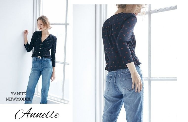 STORY掲載☆新品 YANUK ヤヌーク 新定番 ANNETTE アネット ストレート