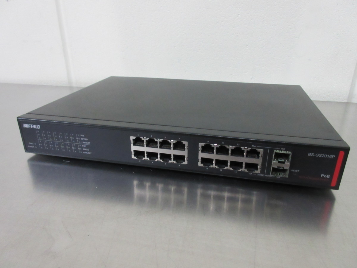 BUFFALO BS-GS2108P PoE+ 8ポート ハブ-hub BUFFALO バッファロー BS