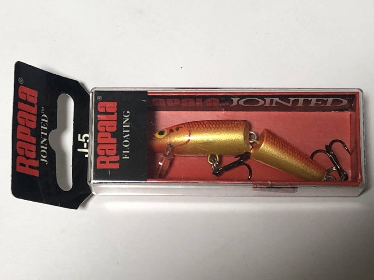 Leurre Rapala J09 Articulé Minnow 3 1/2" - Gold/Flu/Red - Flottant - Pour Brochet, Perche, Truite