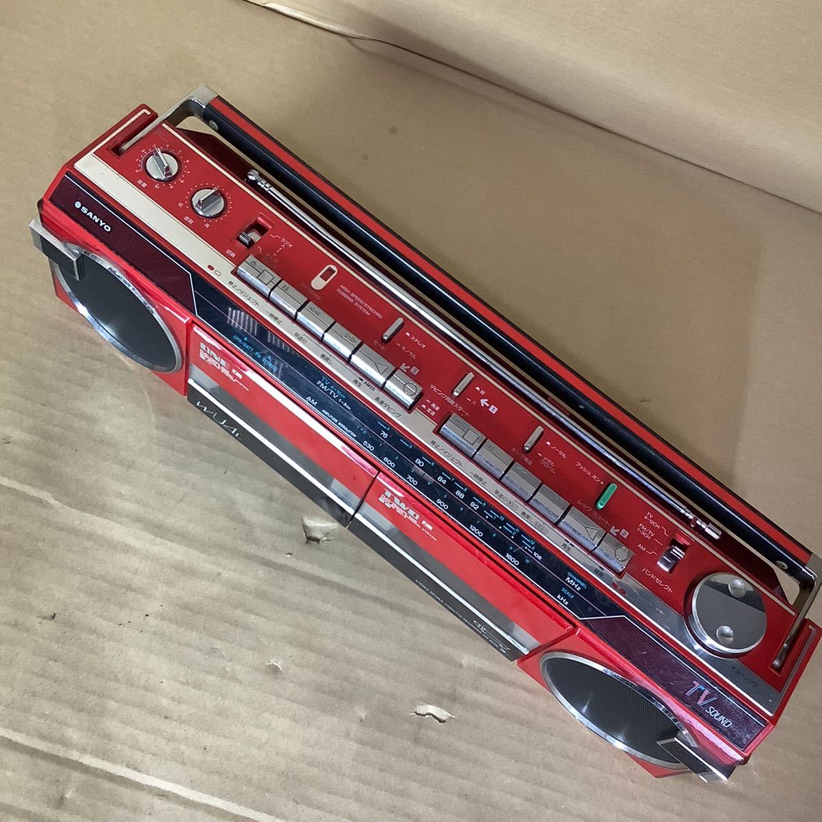 4432 SANYO サンヨー ダブルデッキラジカセ MR-WU4L 横440 縦125 奥85
