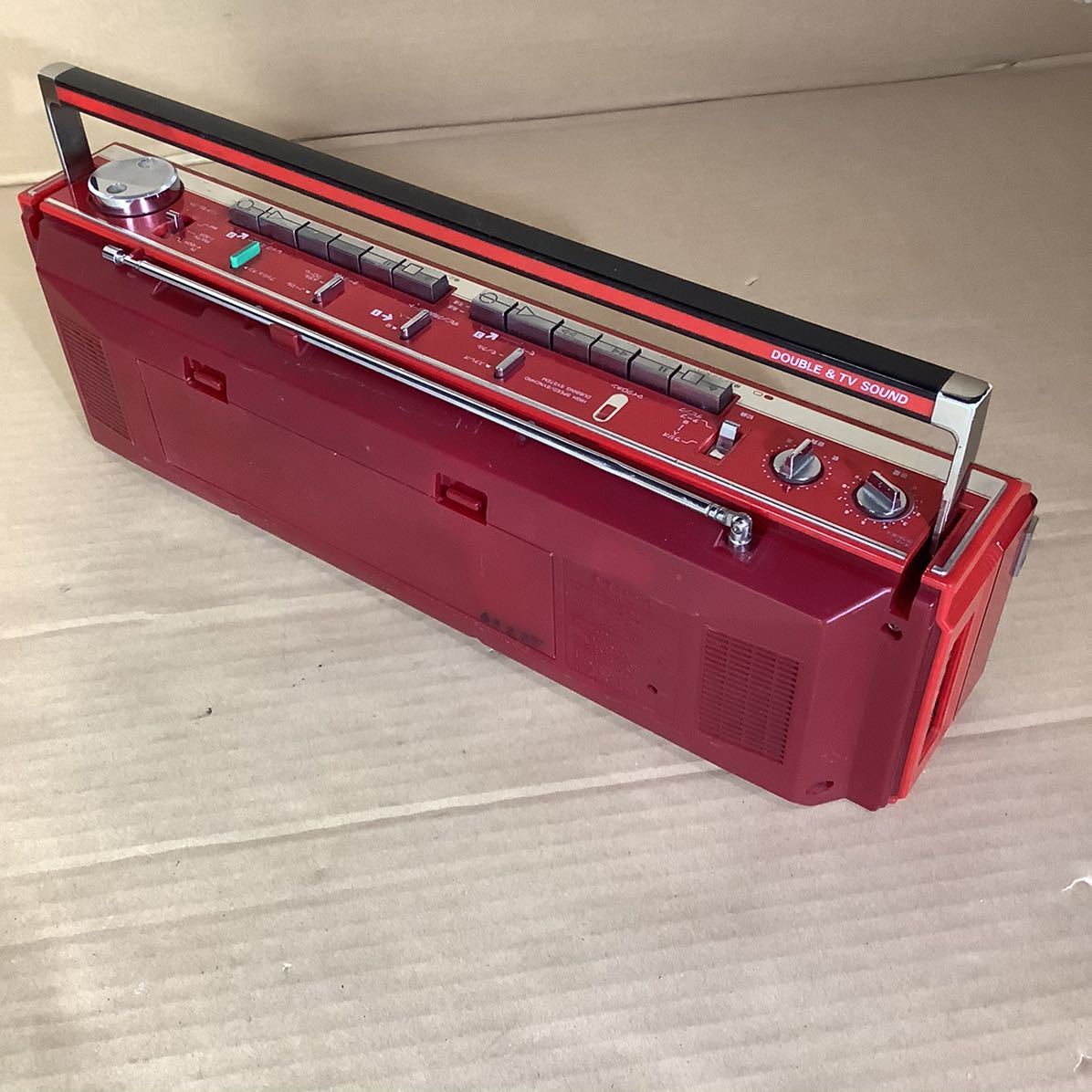 4432 SANYO サンヨー ダブルデッキラジカセ MR-WU4L 横440 縦125 奥85