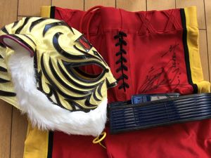 シマスポーツ製 初代タイガーマスク パンタロン うらやまし ベルト付 M 