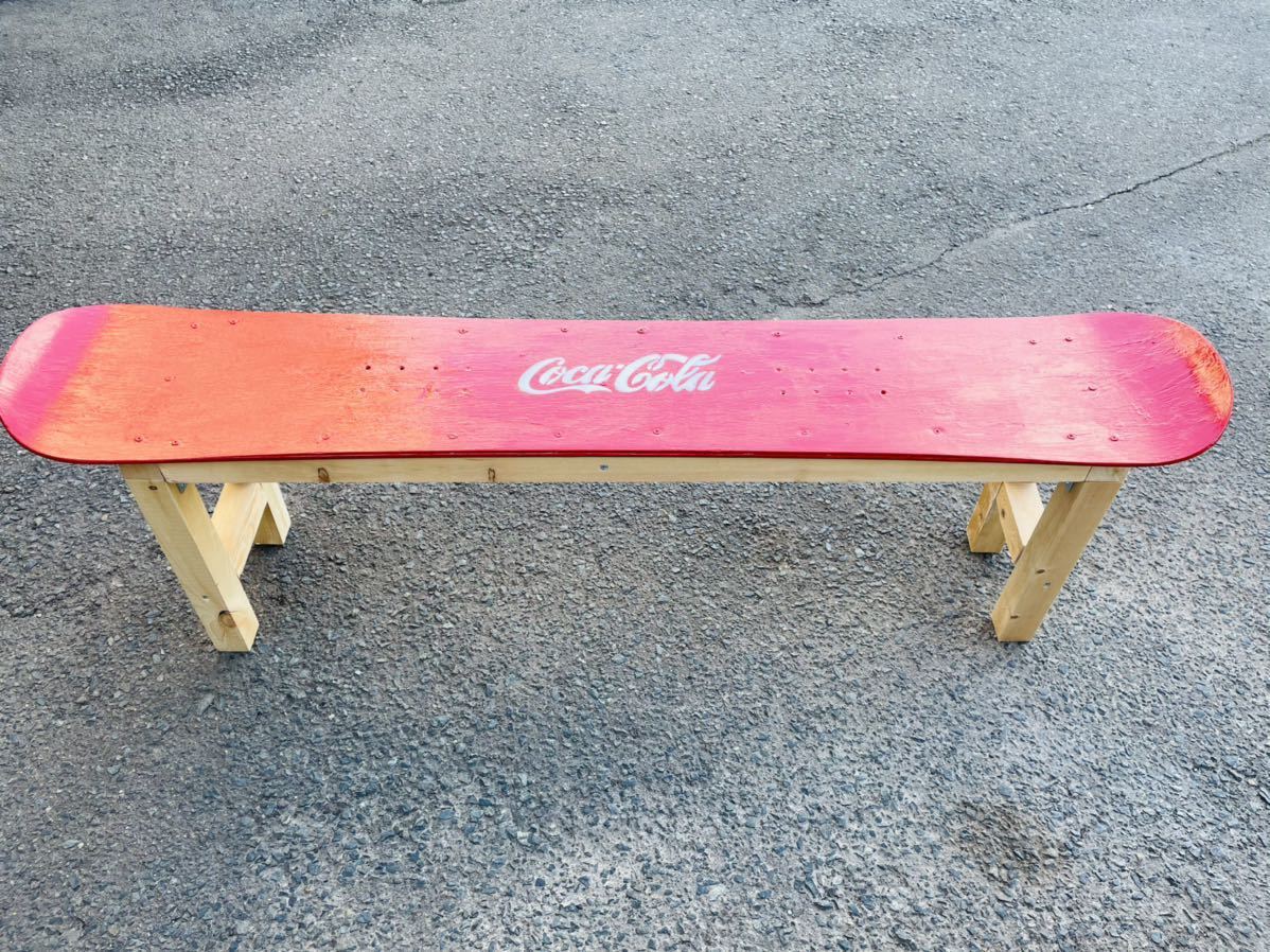 ハンドメイド】スノーボードベンチ コカコーラ アメリカン 雑貨 家具