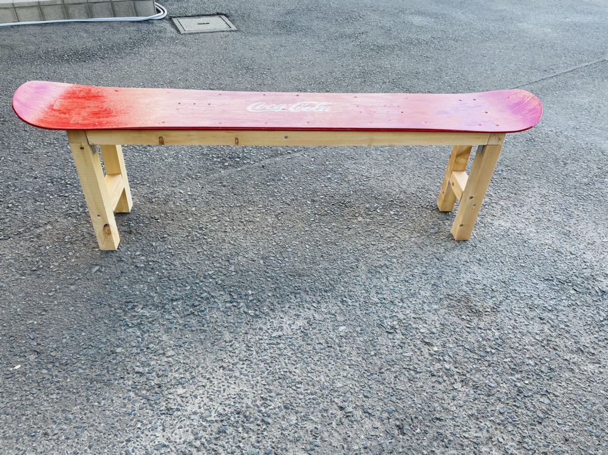 ハンドメイド】スノーボードベンチ コカコーラ アメリカン 雑貨 家具