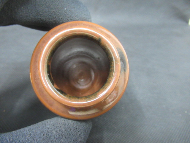 茶道具 加藤唐三郎造 肩衝茶入 古瀬戸 仕覆付 共箱 : 共箱あり Y09-25-A 古瀬戸肩衝茶入 V 袱紗付 茶道具！古瀬戸 肩衝 茶入！市松模様宝尽間道！『加藤 R6227