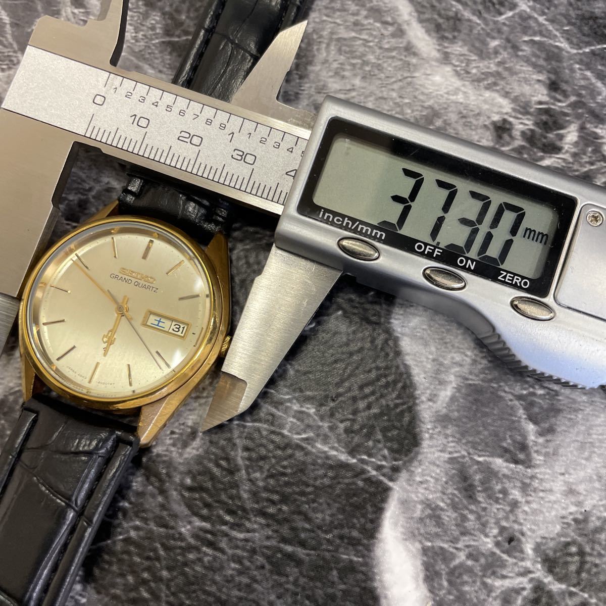 極 稼働品 希少 SEIKO GRAND QUARTZ セイコー グランド クォーツ 4843 