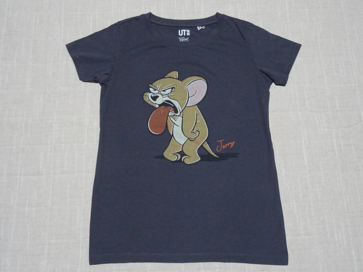 ユニクロ UT トムとジェリー 半袖Tシャツ レディース M ダークグレー 