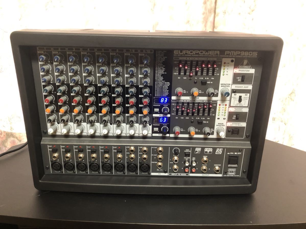 BEHRINGER EUROPOWER PMP980S 10チャンネル パワードミキサー 900