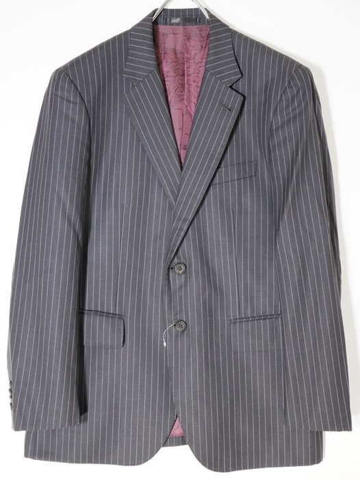 PAUL SMITH LONDONポールスミス 裏地世界地図柄ストライプ2Bテーラード