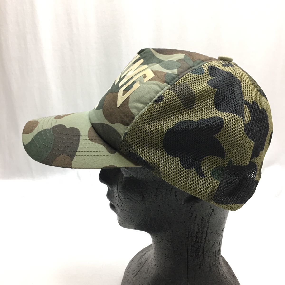 激レア A BATHING APE 迷彩 メッシュキャップ】ビンテージ エイプ BAPE 