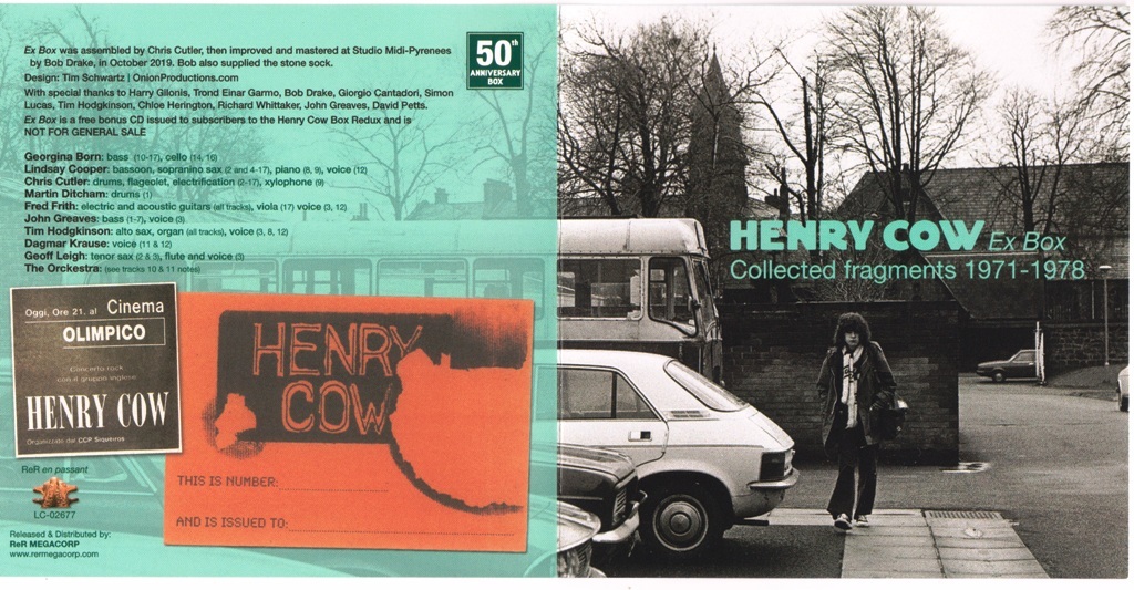 爆買い，新品 Henry Cow ヘンリー・カウ - Ex Box Collected Fragments