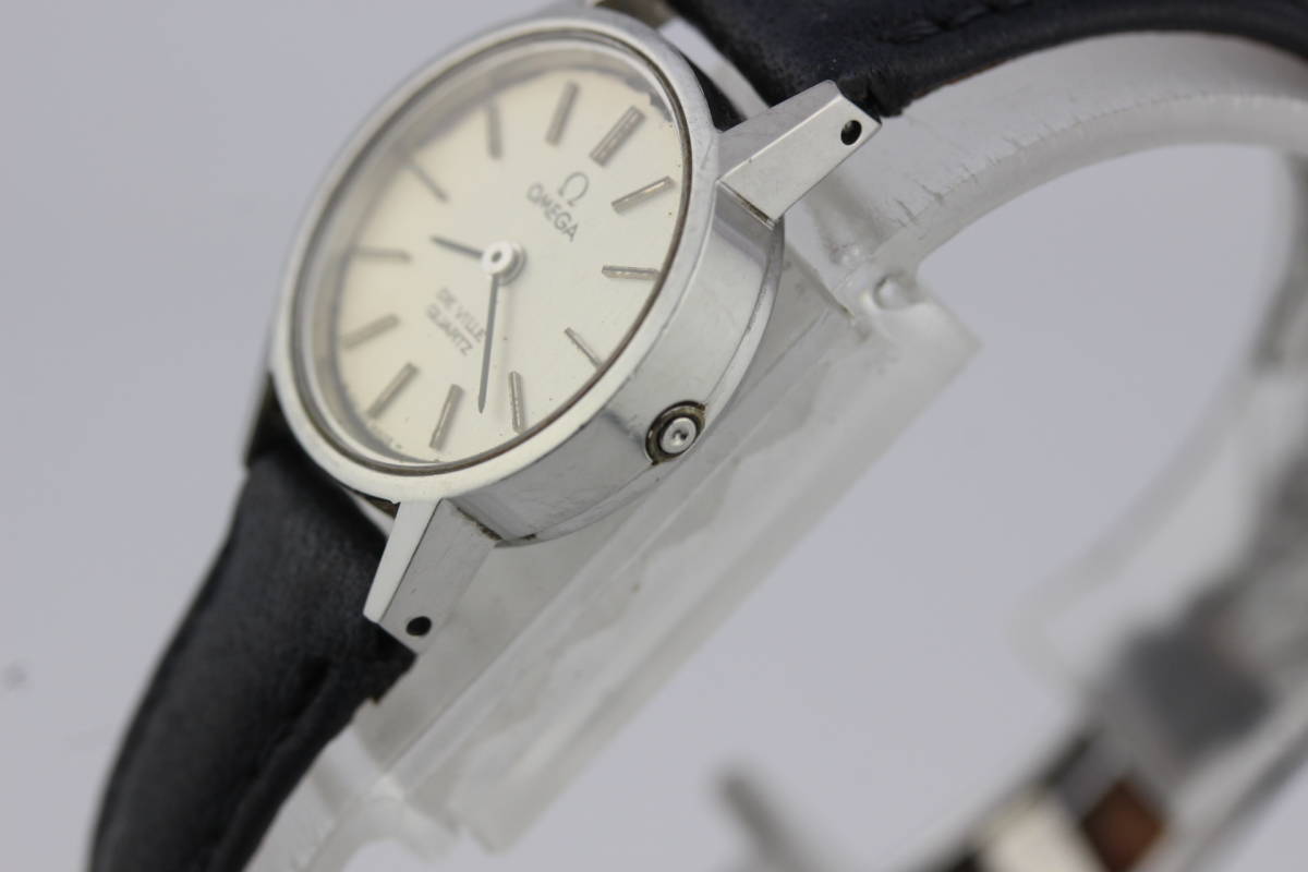 OMEGAデビル クオーツ プッシュリューズ レディース稼働品 オメガ