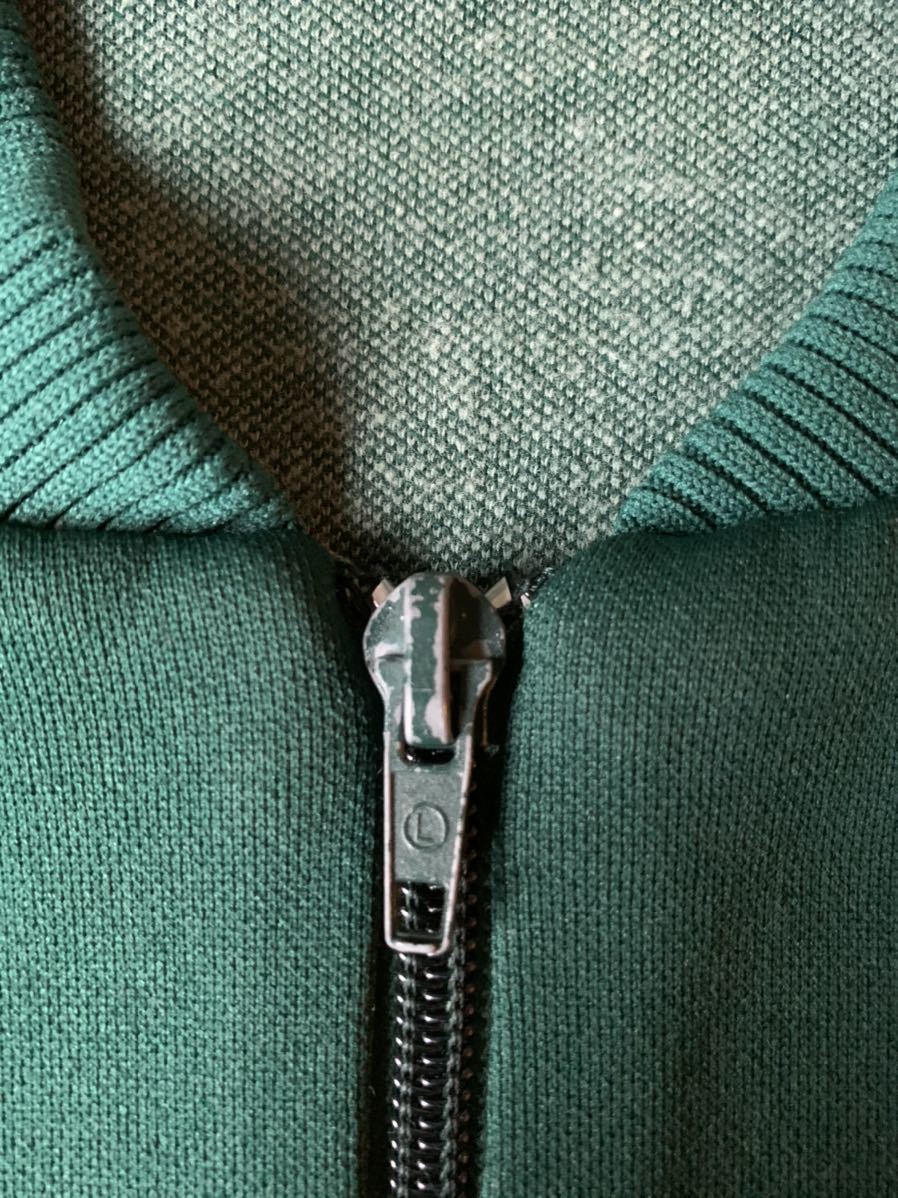 70s 80s adidas トラックジャケット 緑×黄 ジャージ ヴィンテージ