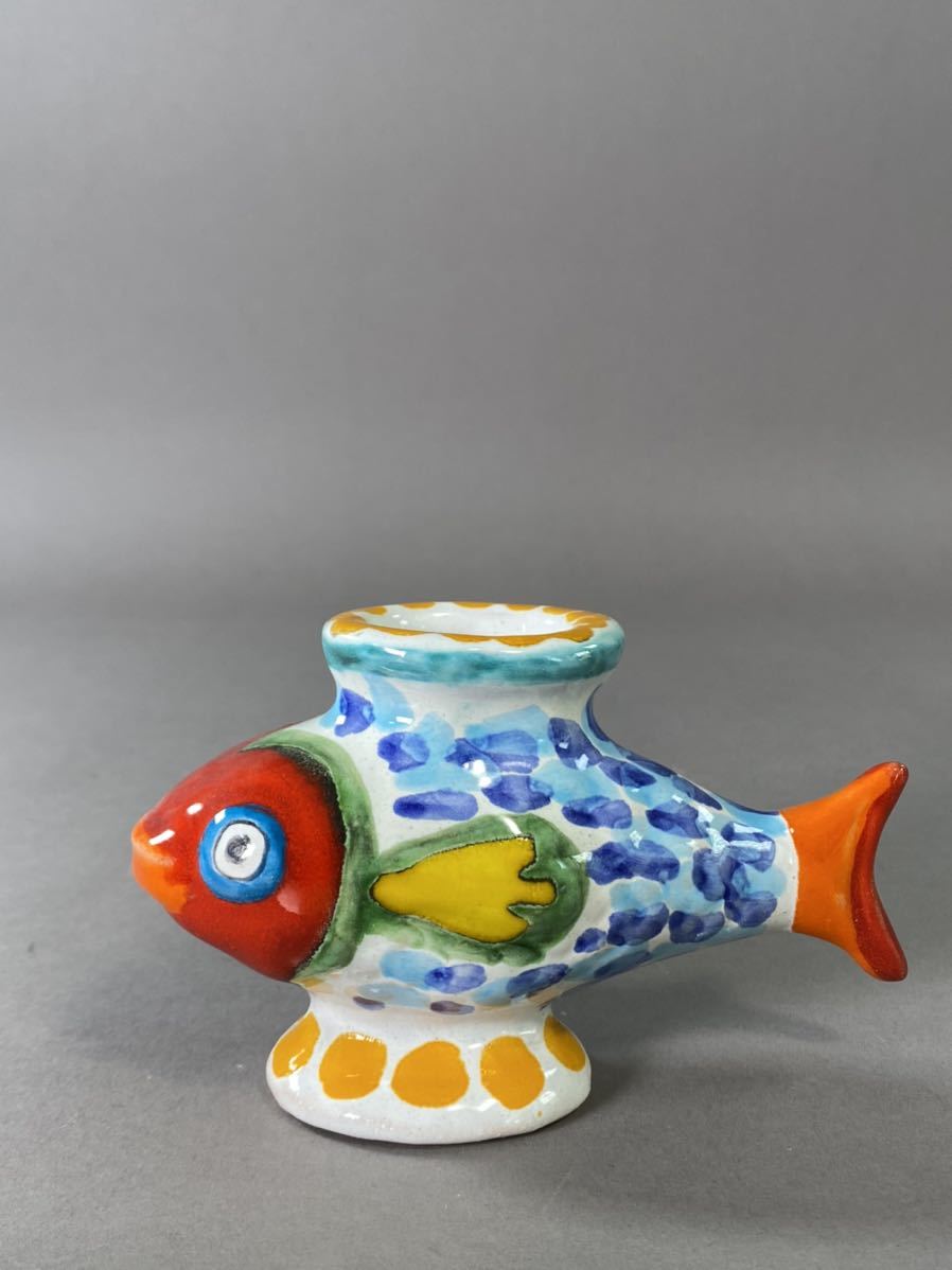 DESIMONE デシモーネ 花瓶 イタリア シチリア 船 魚 漁 De Simone