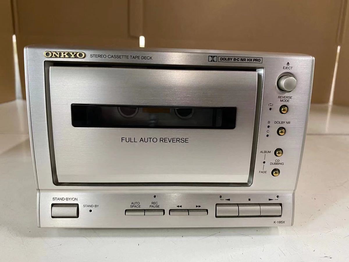 ONKYO カセットデッキ K-185X【メンテナンス済み 録音/再生/動作品