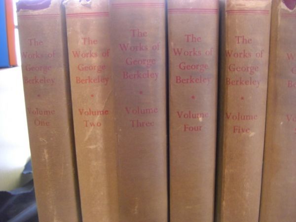 洋書 The Works of George Berkeley Bishop of Cloyne 全9冊揃+1冊 The life of ...