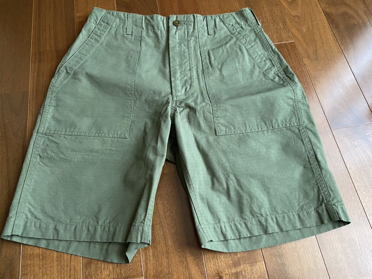 ENGINEERED GARMENTS / RIPSTOP FATIGUE SHORT PANTS エンジニアド　ガーメンツ　ファティーグショートパンツ　オリーブXS