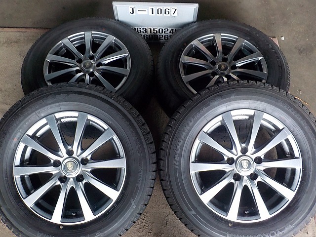 【人気，新作】 J-1067スタッドレス屋215/65R16アルミ付き４本 6.5J 114.3 5穴+38 ⑲ 本州(スタッドレスタイヤ)｜売買されたオークション情報、yahooの商品情報をアーカイブ公開 - オークファン 5穴