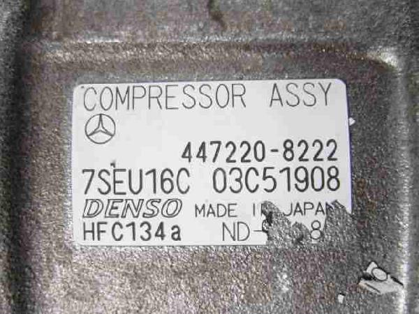 3133 ベンツ W203 C180 ＡＣコンプレッサー447220-8222 即決！_3