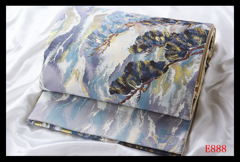 【E888】厳選西陣　名門老舗　河瀬満織物　大和枠美　吉祥松文　六通高級正絹純金糸美術袋帯　◇検◇簪着物名古屋帯帯締め