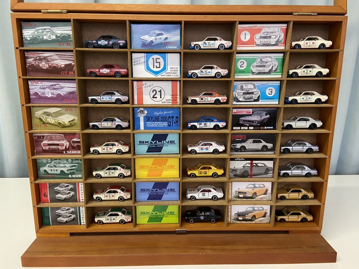 ☆希少☆当時物☆ミニカー☆トミカ系☆ハコスカ☆箱付24台セット☆特注