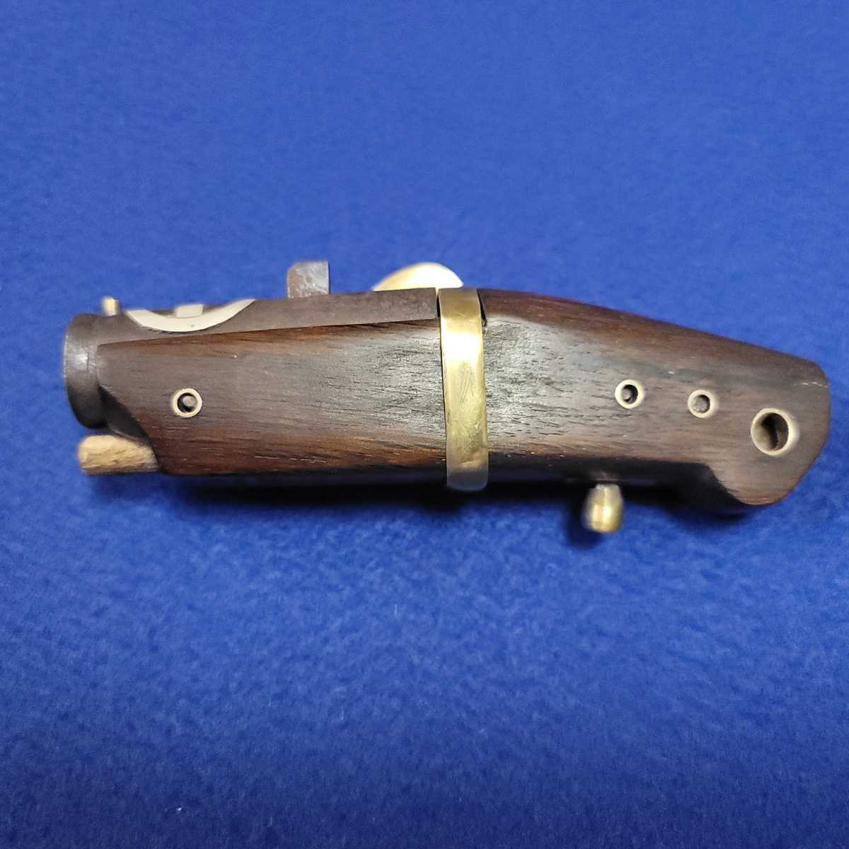 □島津家□火縄銃□根付け□分解ができます□カラクリが動きます□12cm
