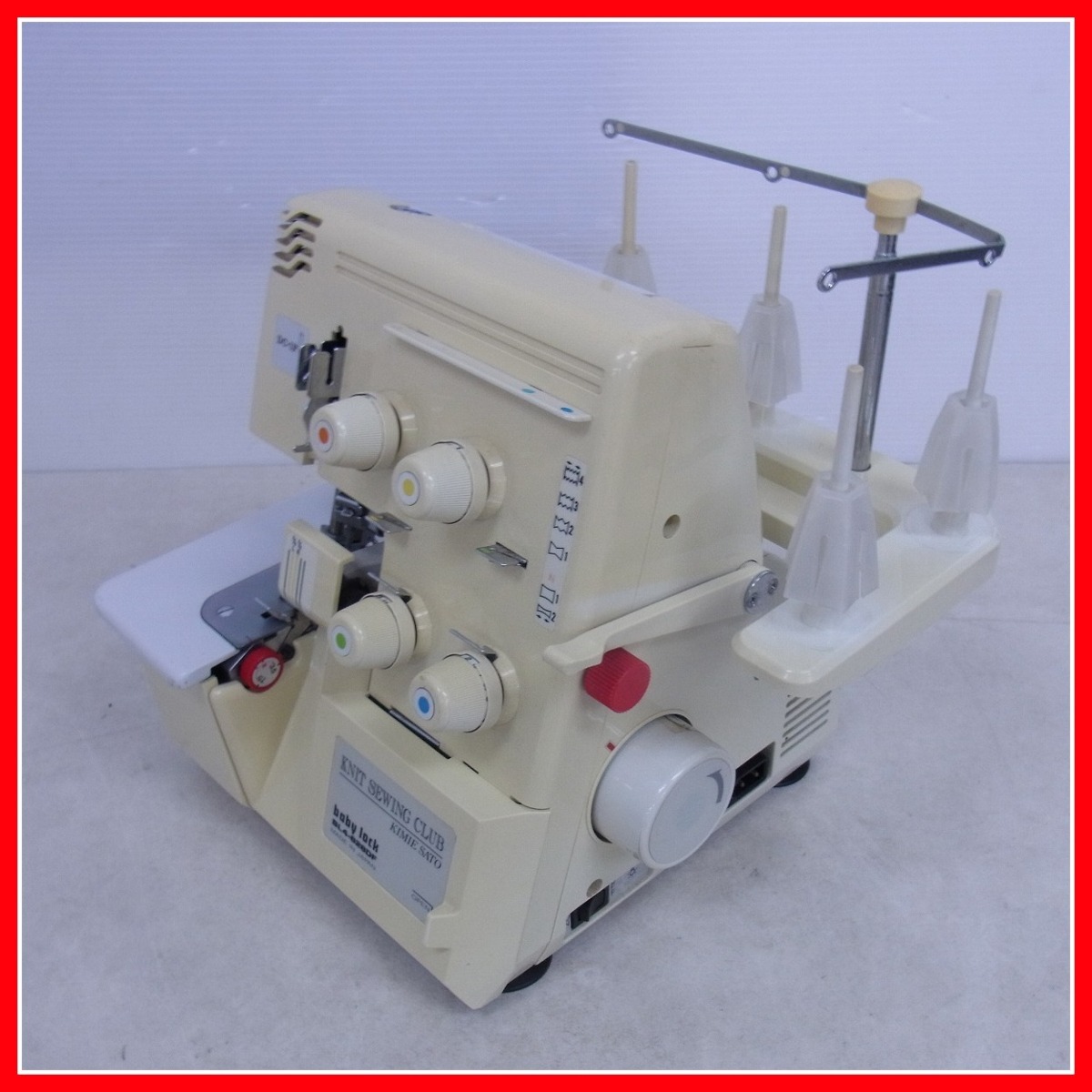 ★JUKIジューキ ロックミシン baby lock ベビーロック BL4-828DF KNIT SEWING CLUB キミエ サトウ ペダル付 ジューキ ジャンク【20 ジューキ baby lock ジャンク BL2-207 BL341