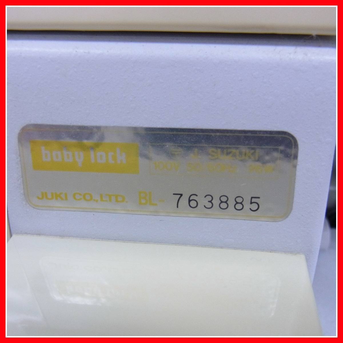 ★JUKIジューキ ロックミシン baby lock ベビーロック BL4-828DF KNIT SEWING CLUB キミエ サトウ ペダル付 ジューキ ジャンク【20 ジューキ baby lock ジャンク BL2-207 BL341