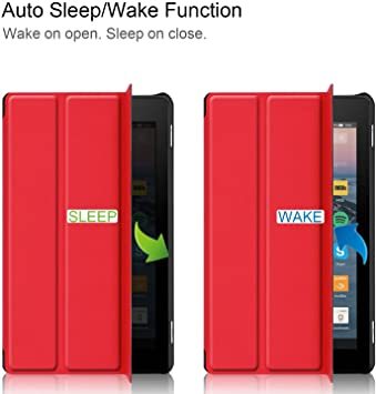 レッド Fire 7 2019 Fire 7 2019 ケース Fire 7 2019 カバー スタンド機能付き 保護ケース 強_8