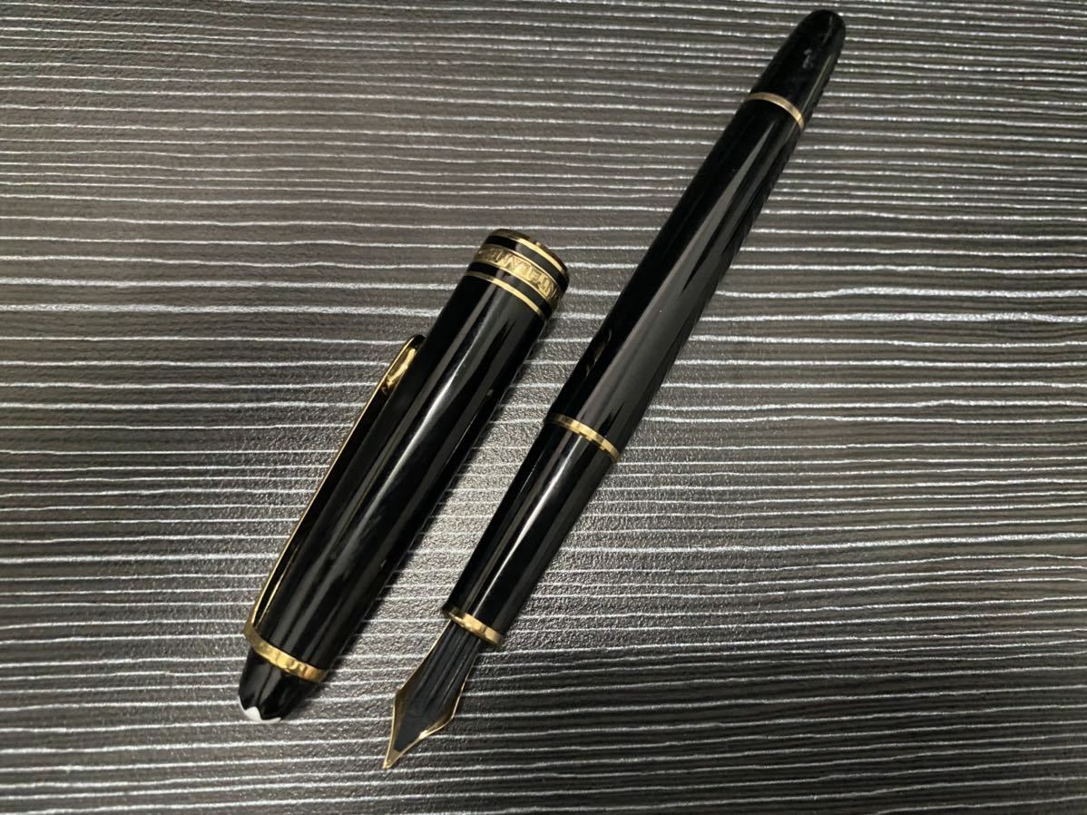 モンブラン マイスターシュテュック 0 万年筆 M ブラック 全金 中字 M