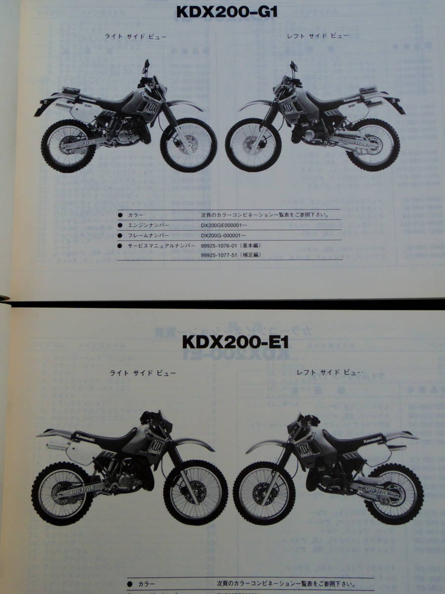 KDX200R DX200E KAWASAKIロゴ入 純正 ハイシート 破損なし 検