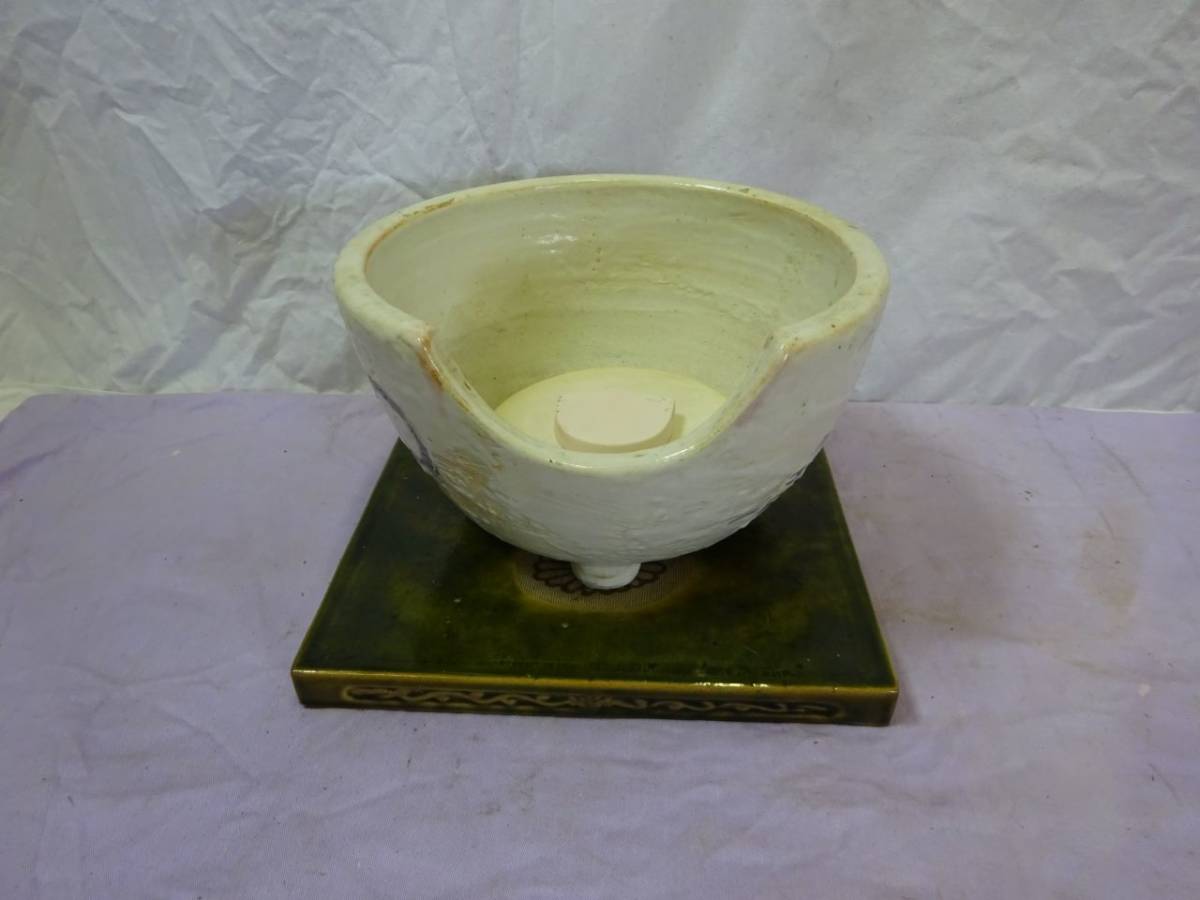 【正規品，品質保証】 茶道具 風炉 紅鉢型 志野焼 4点セット 品(志野)｜売買されたオークション情報、yahooの商品情報をアーカイブ公開 - オークファン 美濃
