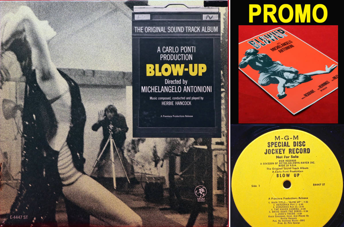 ♬ プロモ黄モノラル！ ハービー26才ファンキーなオルガンとピアノの悶絶グルーブ【US ORIG PROMO MONO】★ BLOW UP　欲望　♪ 美再生