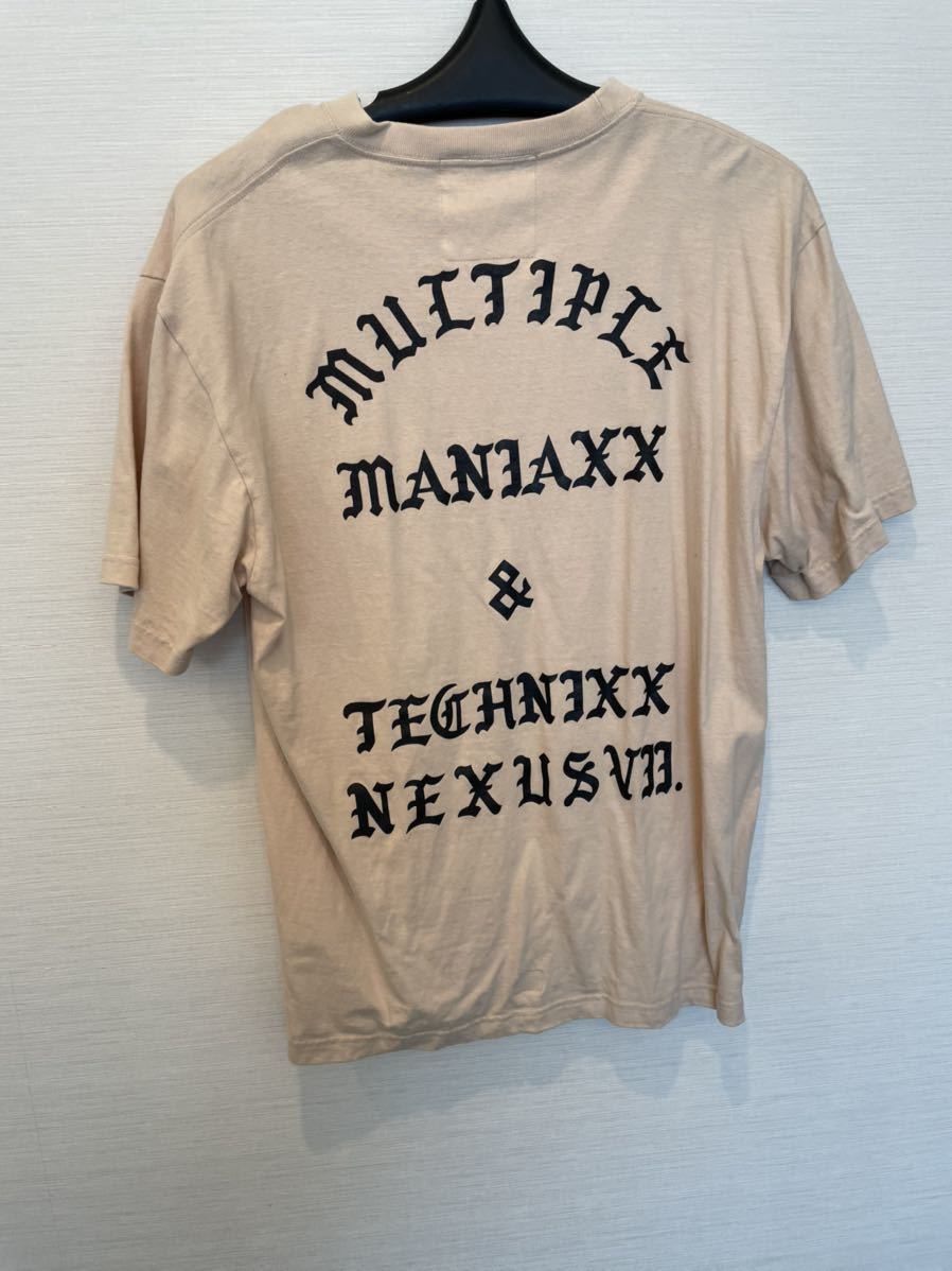 00s Nexus seven プリント 半袖 tシャツ カットソー ベージュ 00s