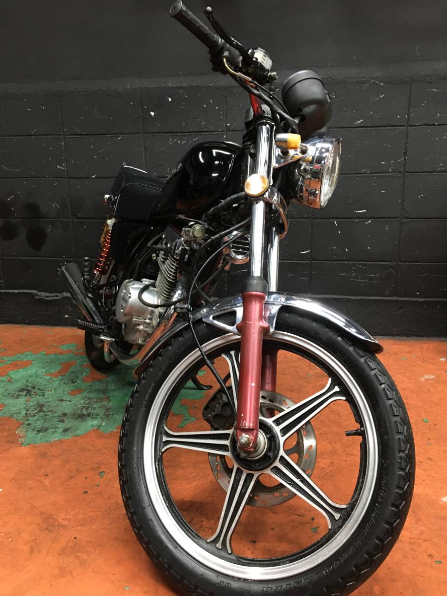 はじめ スズキ GN125 LC6PCJ 25742㎞ エンジン実働 バッテリー交換 カスタム