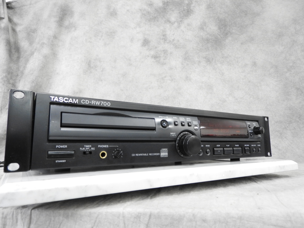 TASCAM CD-RW700 CD レコーダー 動作品 取り扱い説明書コピー付き