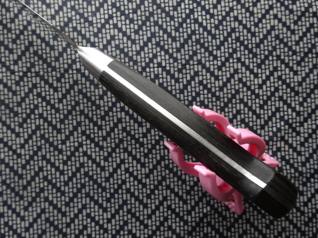 堺一文字光秀 Sword S-3 玉研ぎ牛刀包丁刃渡尺（約300mm）ディンプル