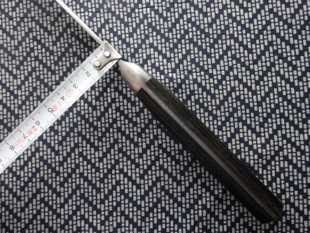 堺一文字光秀 Sword S-3 玉研ぎ牛刀包丁刃渡尺（約300mm）ディンプル